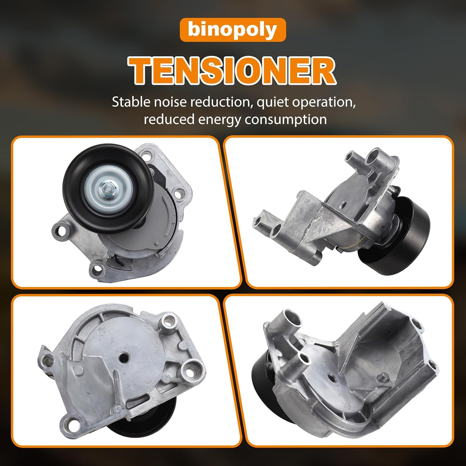 binopoly 38488 Drive Belt Tensioner Assembly With Pulley For 1998-2010 Lexus GS400/GS430/LS400/LS430/SC400/SC430/GX470/LX470 Toyota 4 Runner/Sequoia/Land Cruiser/Tundra OE# 166200W100 166200W101 89255