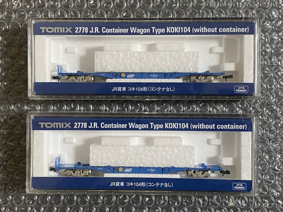 Amazon | TOMIX 2778 コキ104（コンテナなし）×2 貨物2点まとめ