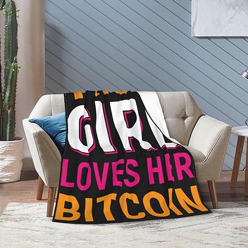 Miniatura 7 de This Girl Loves Her Bitcoin Throw Blanket for Couch Bed Sofa Soft and Comfortable Blankets 50"x40" Anti-Pilling Flannel Blanket
