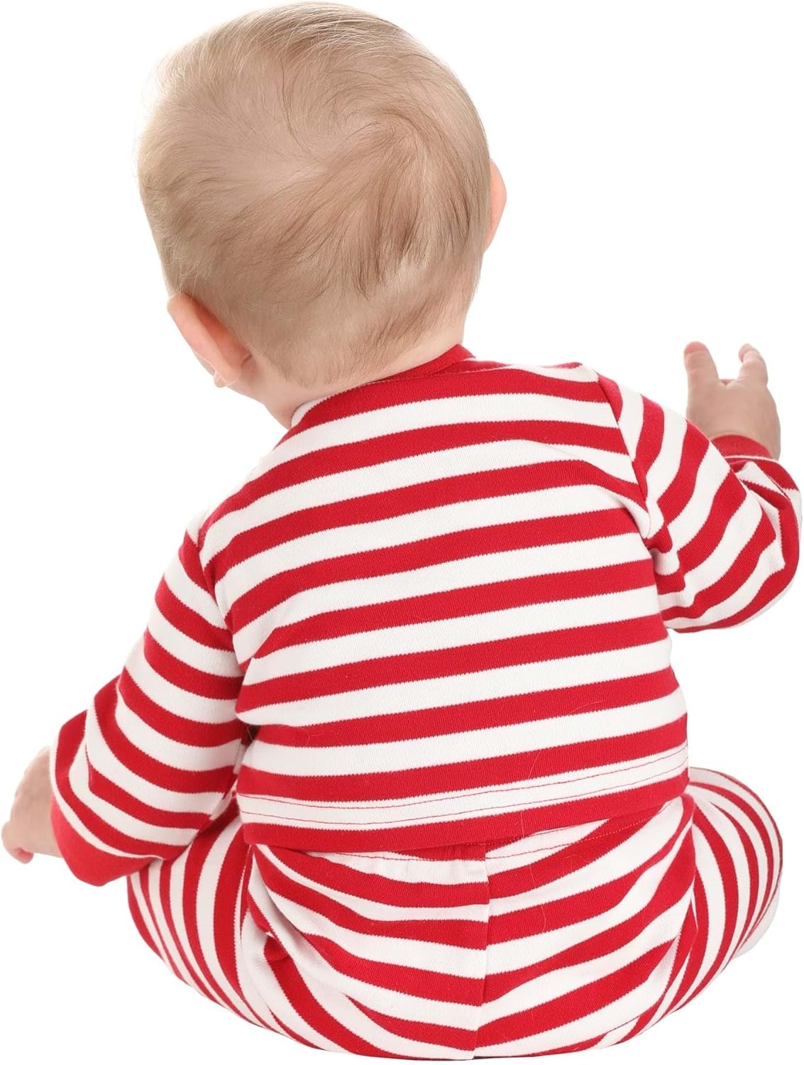Labyrinth Toby Costume for Infants - Red & White Striped Shirt & Pants Pajama Set & Booties - Officially Licensed