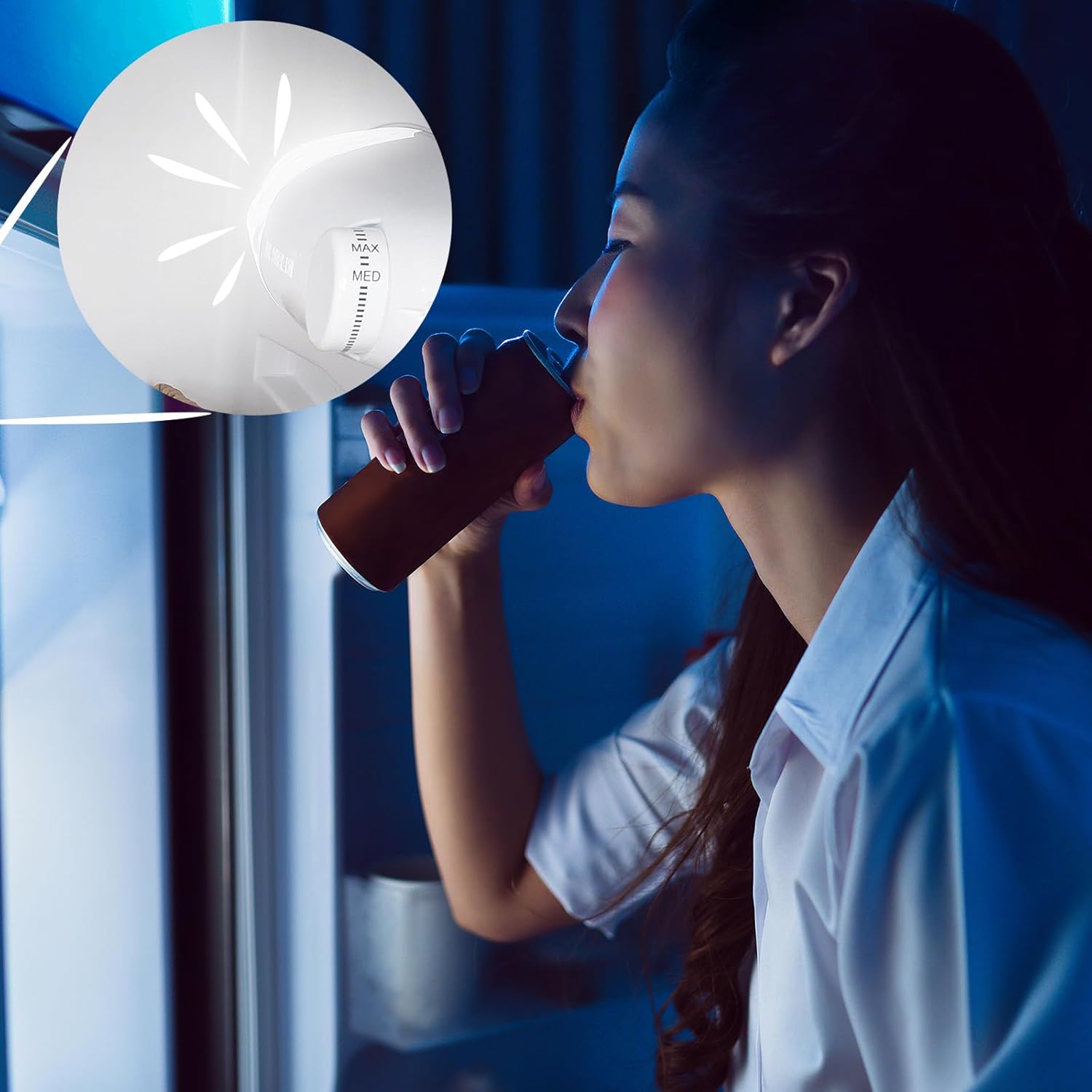 Midea MERT210FGE50 Frigorifero doppia porta 204 L, frigorifero combinato, 176kWh/annum, controllo della temperatura regolabile, Luce LED, Argento [Classe di efficienza energetica E]