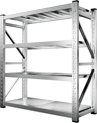Vista 16 de Estantería de almacenamiento de 36" de ancho, 2500LBS, estanterías de garaje resistentes, estanterías ajustables de 5 niveles, estante