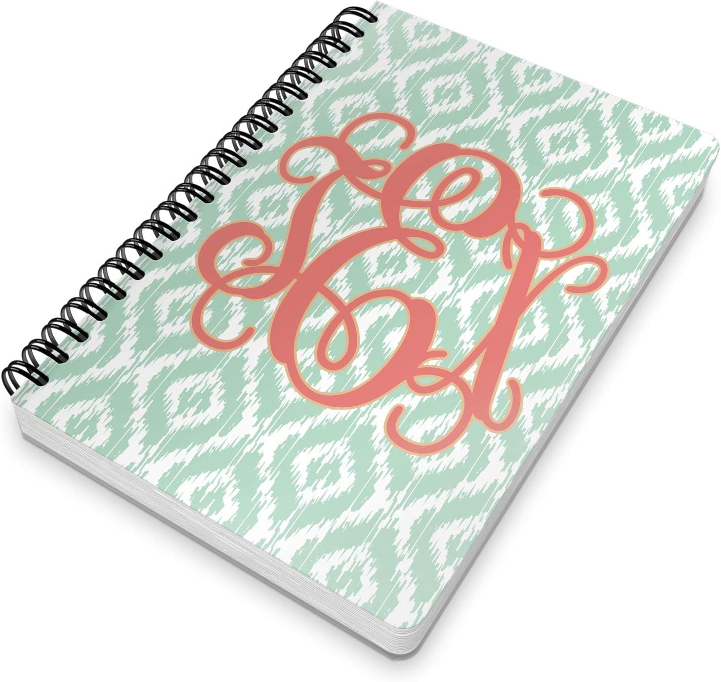 Personalized Monogram Spiral Notebook - 7" x 10"
