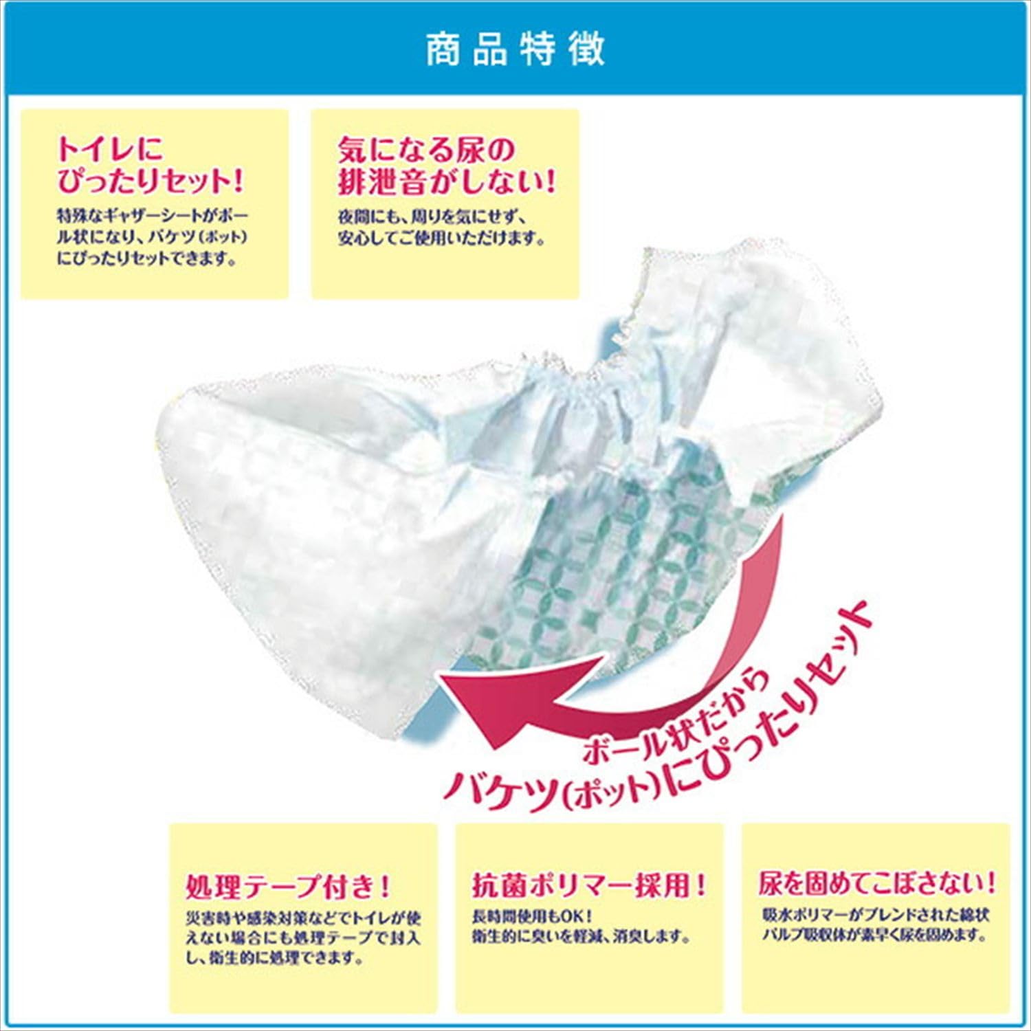Amazon.co.jp: ドクターズ.one ポータブルトイレシート 使い捨てタイプ