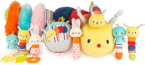 Vista 6 de GUND Baby Tinkle Crinkle Collection Essential Caterpillar - Peluche sensorial, 14 pulgadas Caterpillar 14