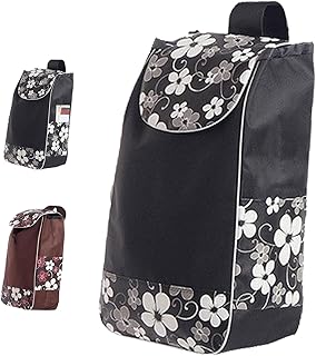 Bolsa carro compra,Bolsa de compras reutilizable plegable para carrito de la compra,Tela tipo Oxford estándar resistente e resistente al agua,Bolsa de repuesto para carritos plegables,supermercado