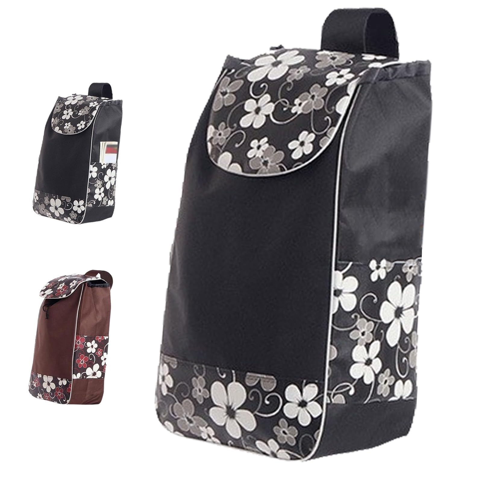 2 Sacchetti Della Spesa Pieghevoli Riutilizzabili – Tessuto Oxford Impermeabile 40x60cm - 3