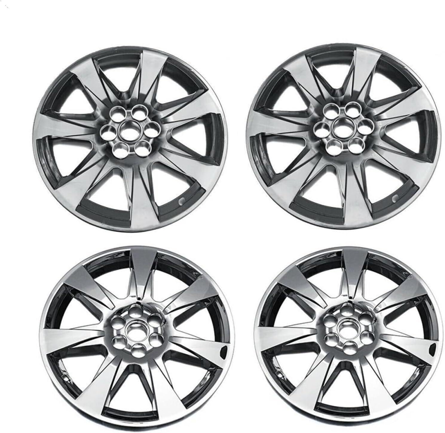 4PCS 20" Hub Caps Compatible for Cadillac SRX 2010-2012 Wheel Cover Hub Caps Rim Cover Vehicle Car Exterior Tyre Tire Trim Accessories