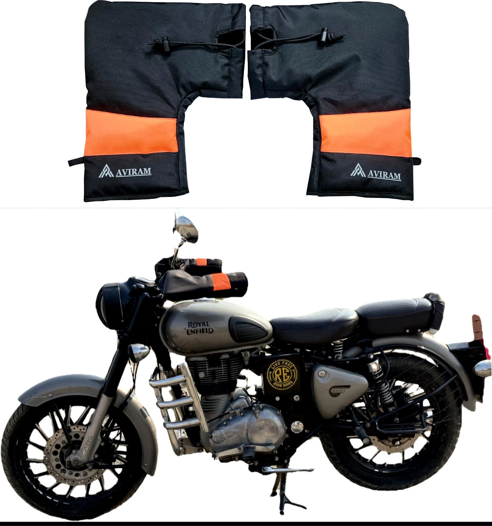 AVIRAM® Motorcycle & Scooter Handlebar Gloves – Waterproof, Windproof Hand Warmers for Winter Riding | Universal Fit for Bikes & E-Bikes-picture-23
