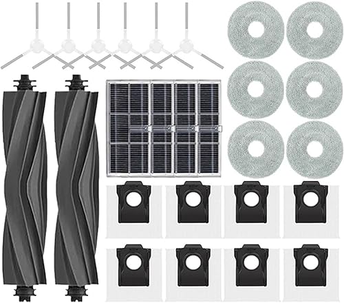 Miniatura 12 de Accesorios de repuesto para aspiradora compatibles con Dreame Mova E30 Ultra/Trouver E30 Ultra, filtro de cepillo lateral principal, bolsa de verde