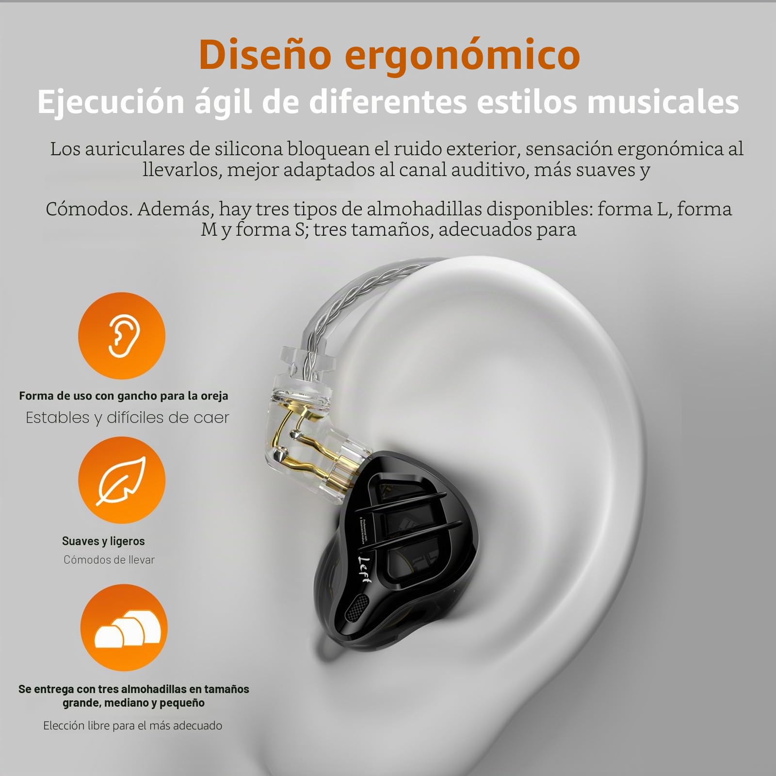 KZA COUSTICS KZ ZAR - Monitor intrauricular 1DD + 7BA Hybrid In Ear, auriculares HiFi Bass IEM, auriculares para videojuegos, cable de 2 pines, gato de 3,5 mm, músicos y audiófilos