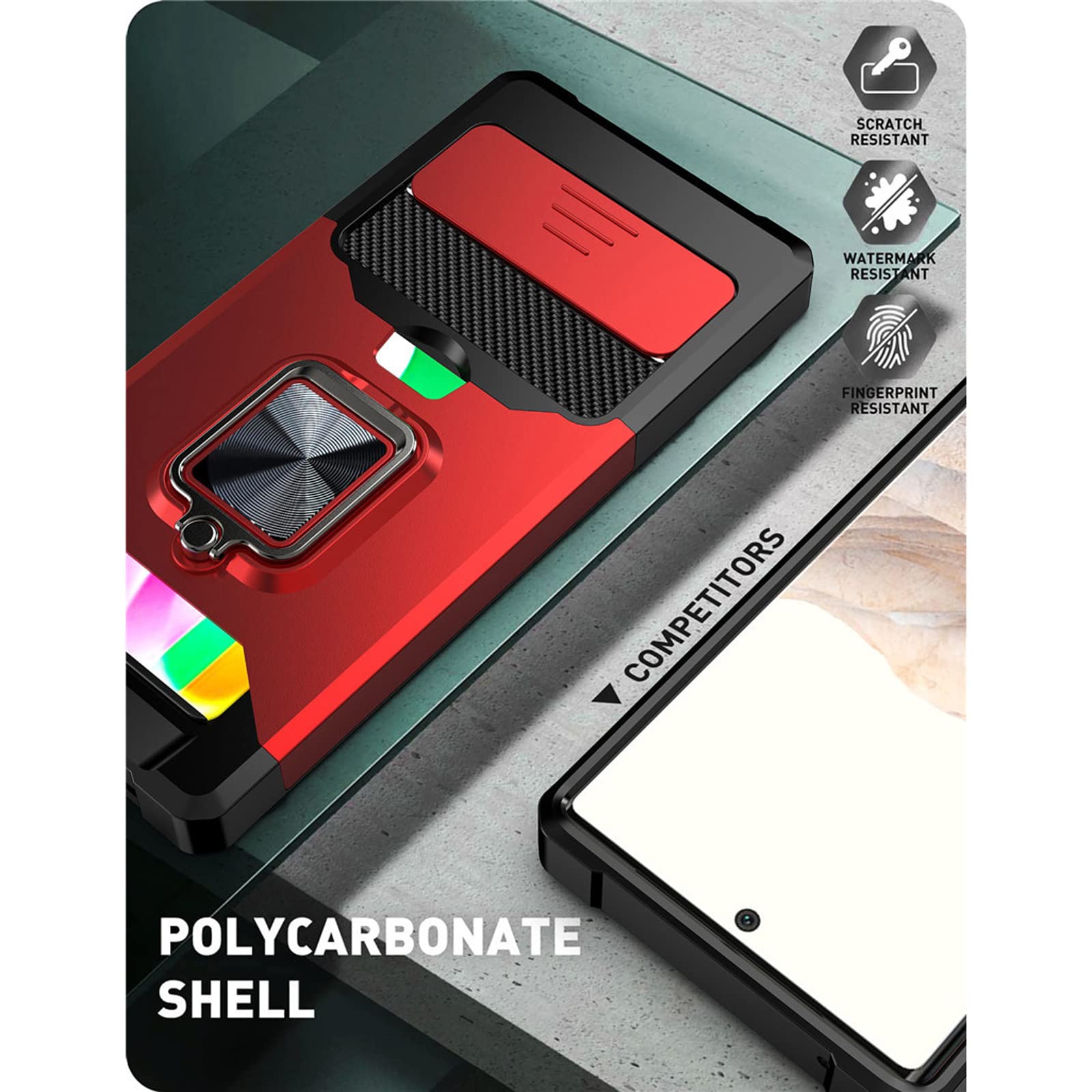 Custodia Antiurto Per Google Pixel 6 / 6A / 6 Pro - Cover Con Slot Porta Tessera - Tema King Kong - Foto 5