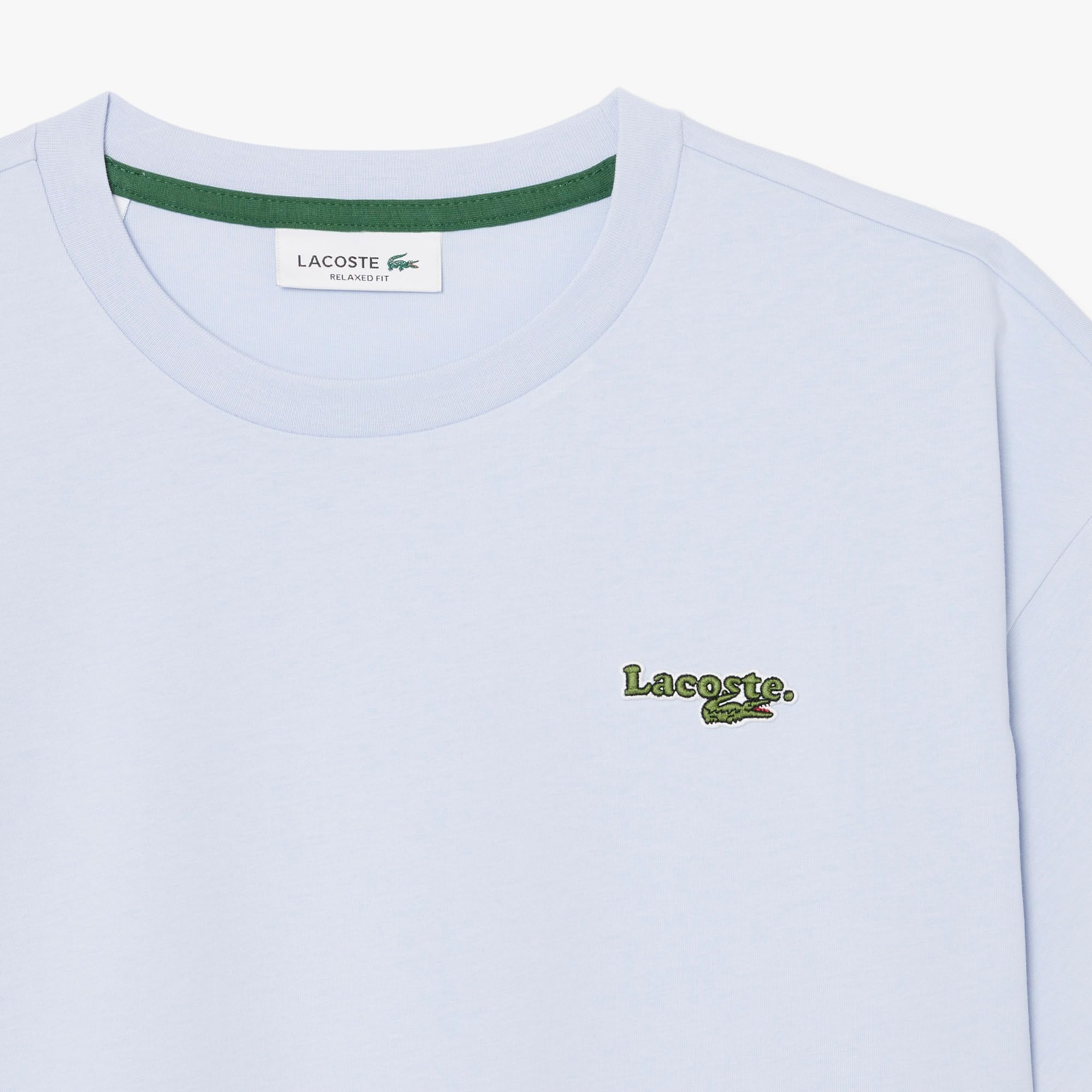 Lacoste Camiseta moderna para mujer con cuello alto (1 unidad)