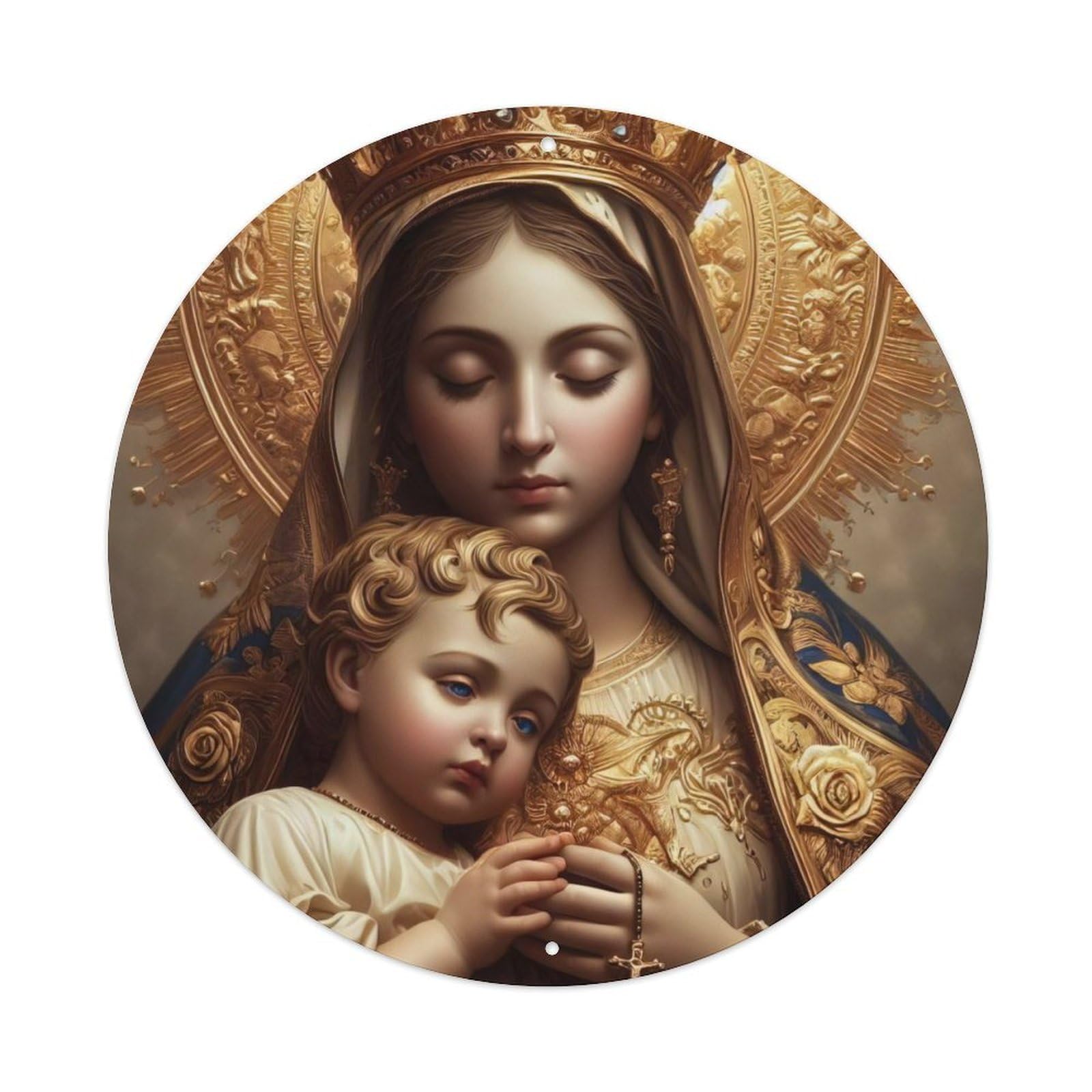 The Great Virgin Mary Religious Metal Tin Sign