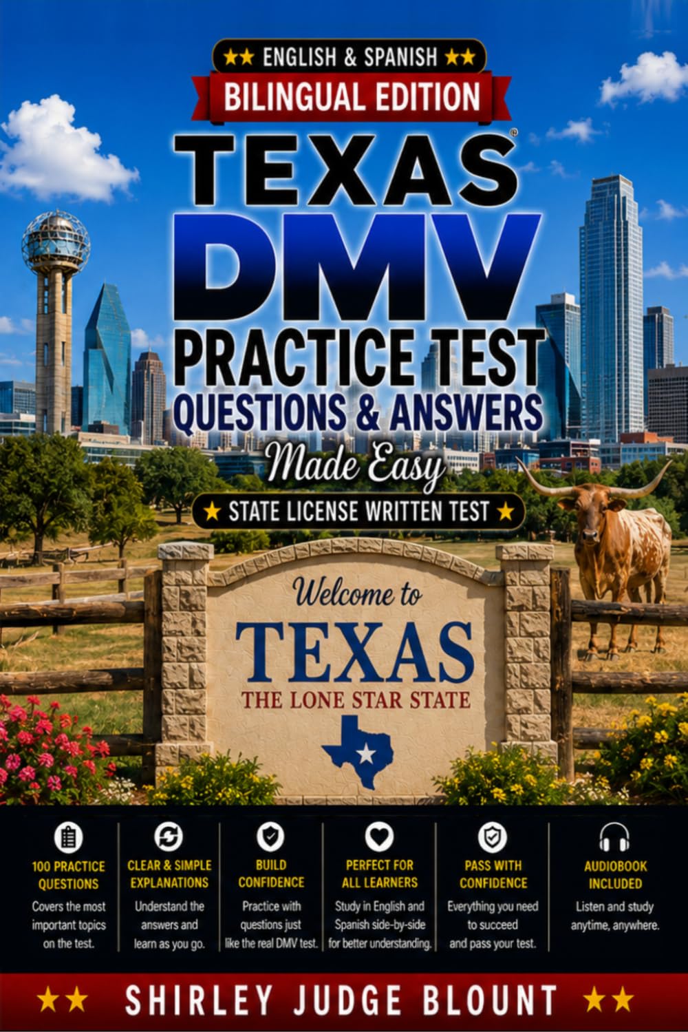 Texas DMV English Test Made Easy™: Driver’s License Written Test Study Guide with Practice Questions | English & Spanish Edition