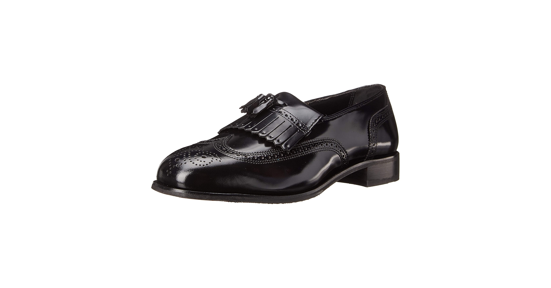 Amazon.com | Florsheim Lexington Wingtip Tassel Slip-On Black 7 D