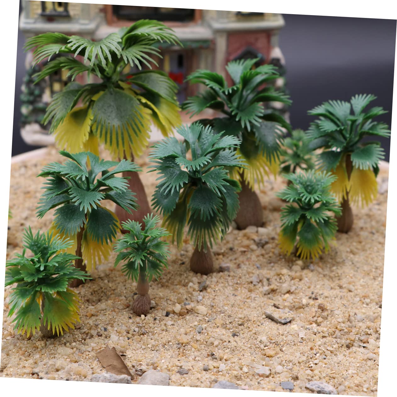 Amazon | ULDIGI 15本のトロピ ヤシの模型の木 風景模型の木 35-4-6-8