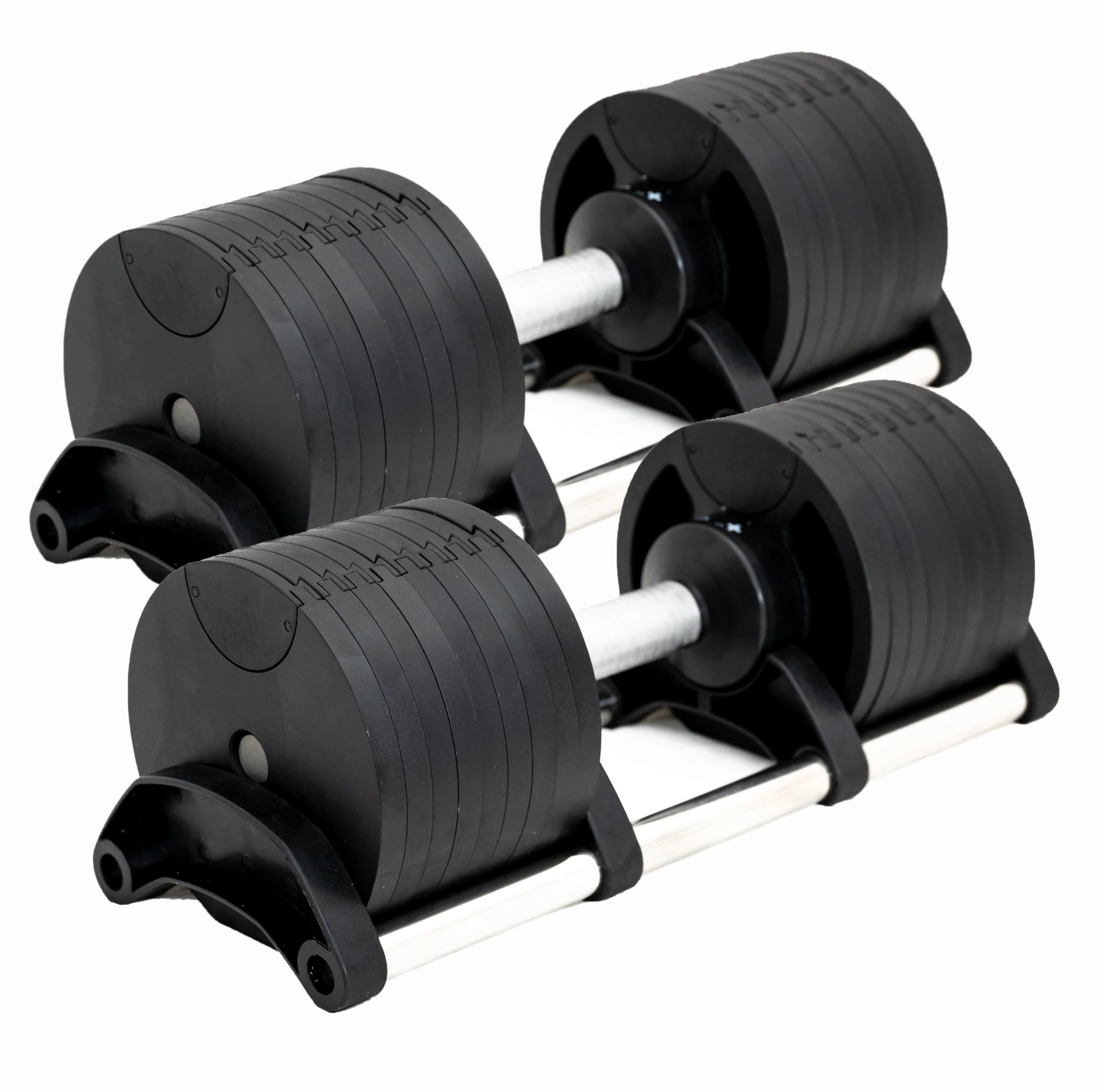 Par de mancuernas ajustables de 32 kg (con soporte)