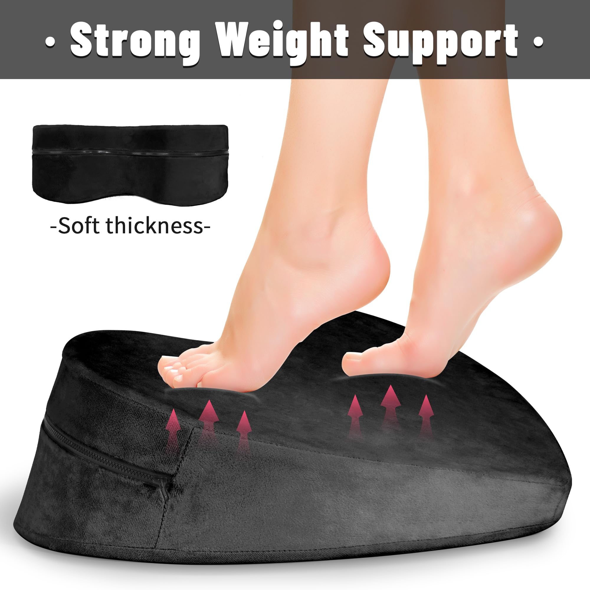 Sex Pillow Foam Heart Pillow Sex Position Pillow for Adults Sex Cushion Sex Furniture for Bedroom Couples Sex Toys: Black