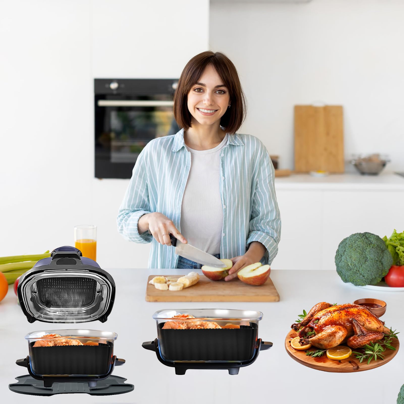 Airfryer Accessoires voor Ninja CRISPi FN101EU Airfryer, 2 stuks