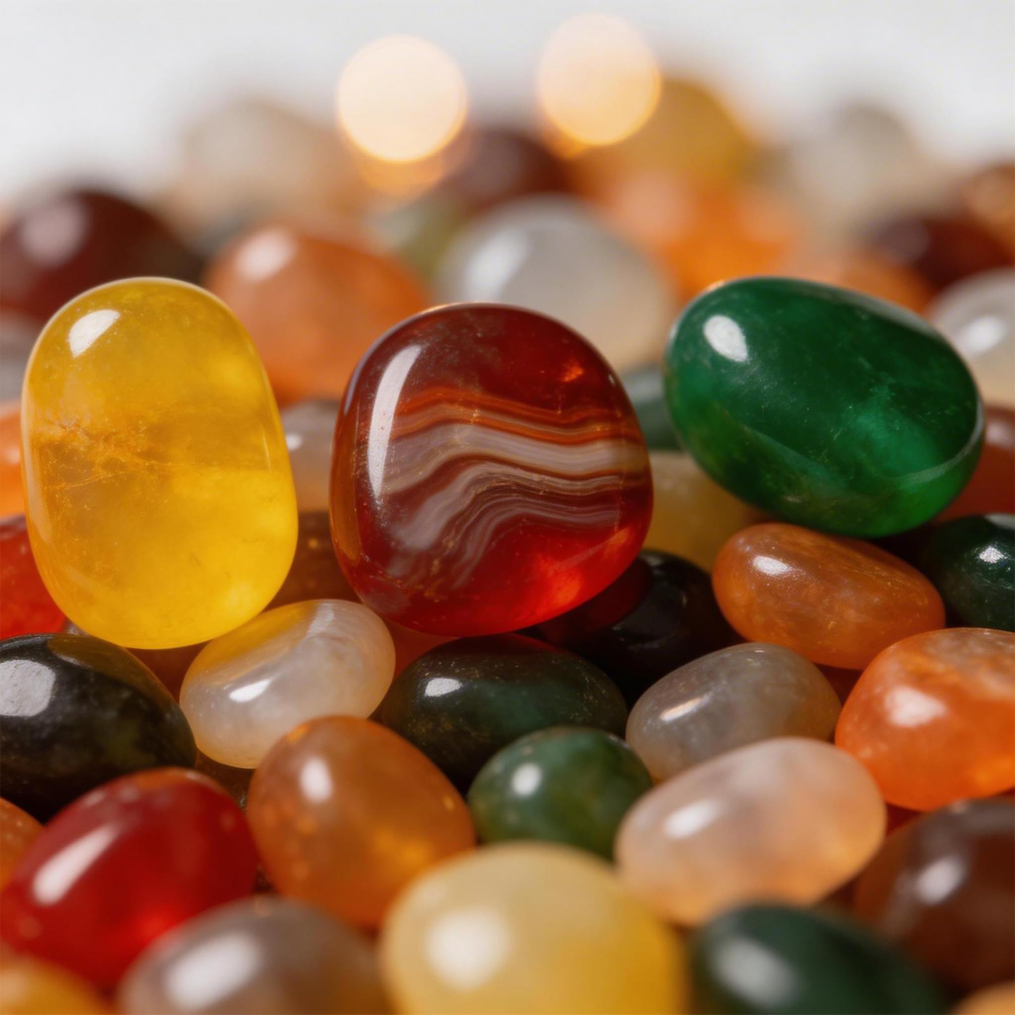 400 g kamienie dla dzieci, Tumbled Stones 11-25 mm półszlachetne mieszanka do poszukiwania skarbów, urodzin, dekoracji i zestawów kamieni szlachetnych