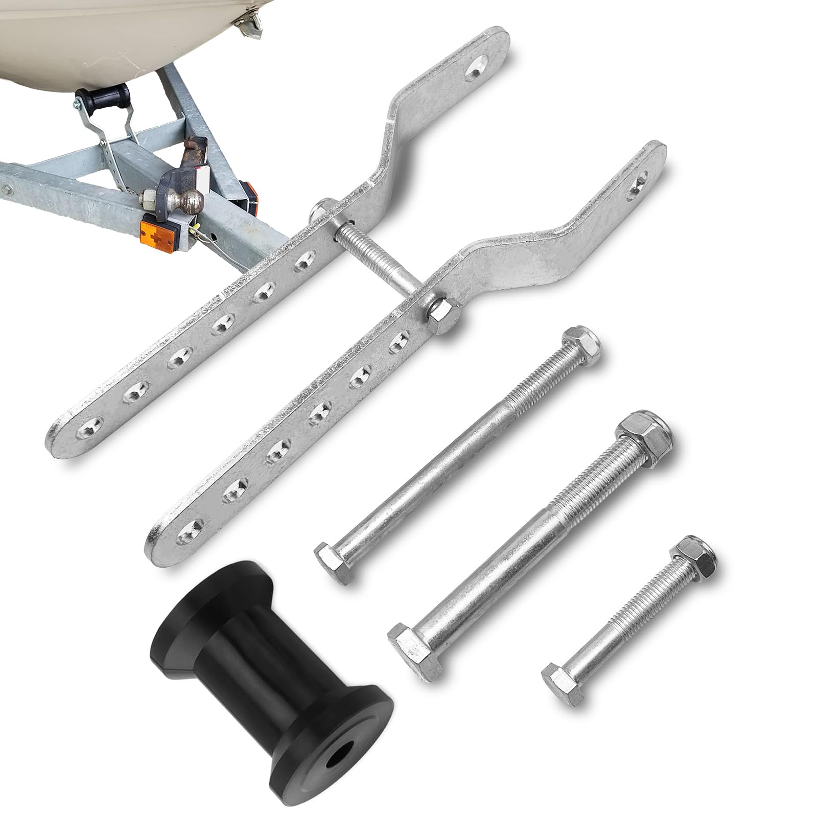 Kielrollenboot – robuste -Rollen für Anhängerkupplung, 12 | 7 cm (5 Zoll), Stahlpaneele, robustes Transportzubehör
