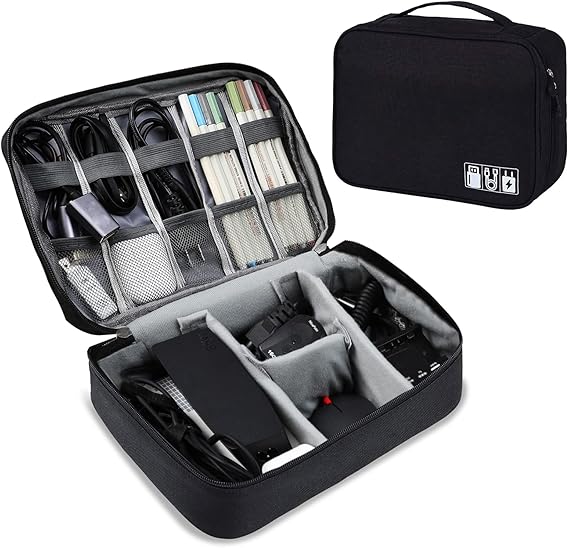 Borsa Cavi Tech Borsa Per Cavi E Accessori Tecnici Inateck - Organizer Da Viaggio Per Caricabatterie, Adattatori Borsa Viaggio Tech - Foto 4