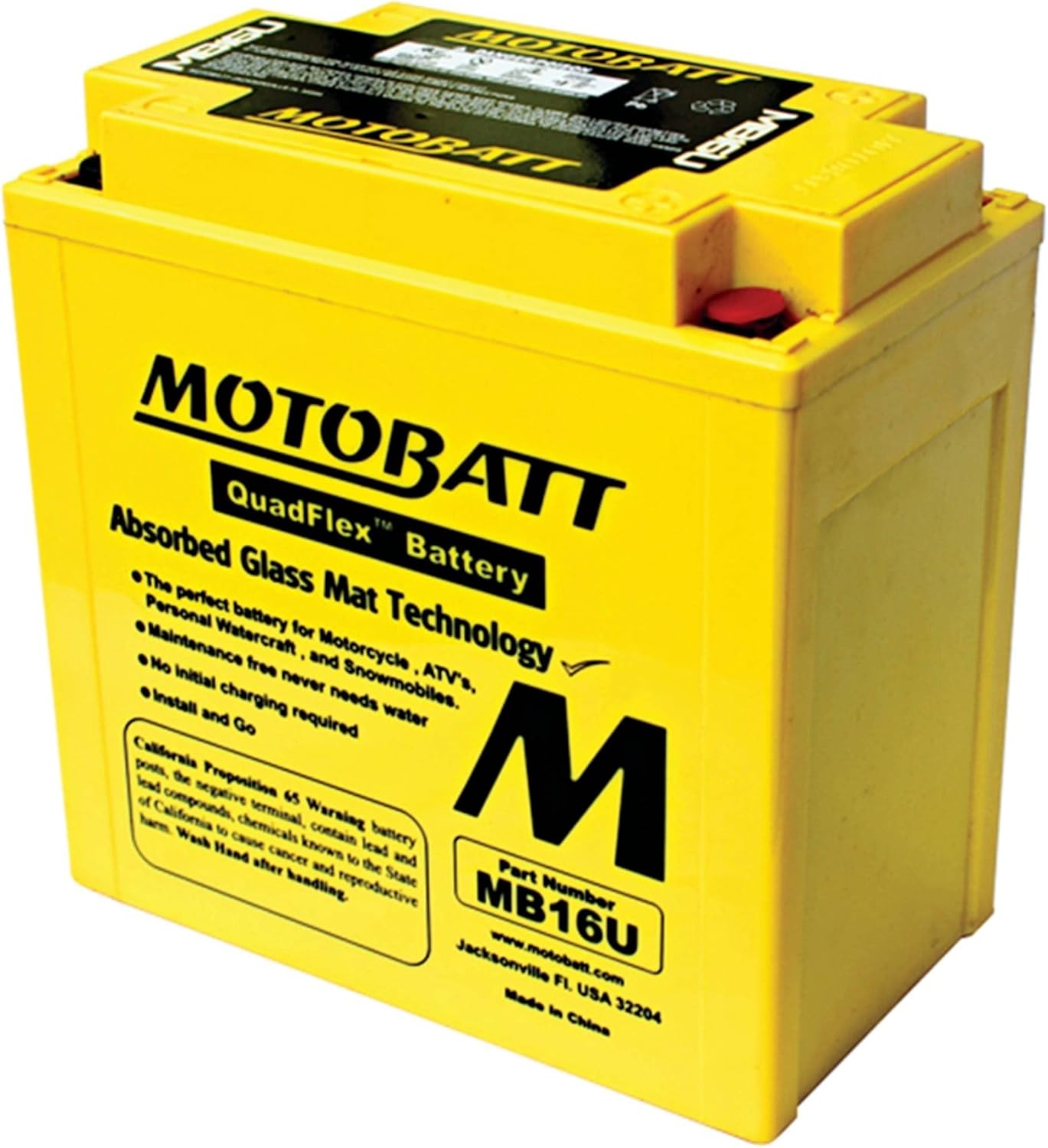MotoBatt Db Electrical MB16U Battery for Motobatt 20Ah,Cagiva Elefant E900 900cc,Honda Vf1000r, F1000cc 84-86, Suzuki Vs800 Gl, S-Intruder, Boulevard S50 92-12,Vs750glp lntruder 750cc 88-91 Motorcycle