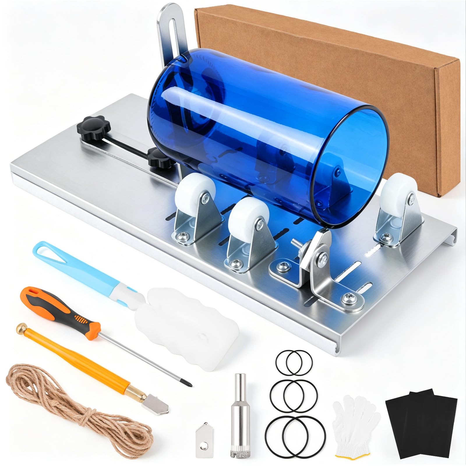 Reonite 16 PCS Upgraded Glass Bottle Cutter Kit