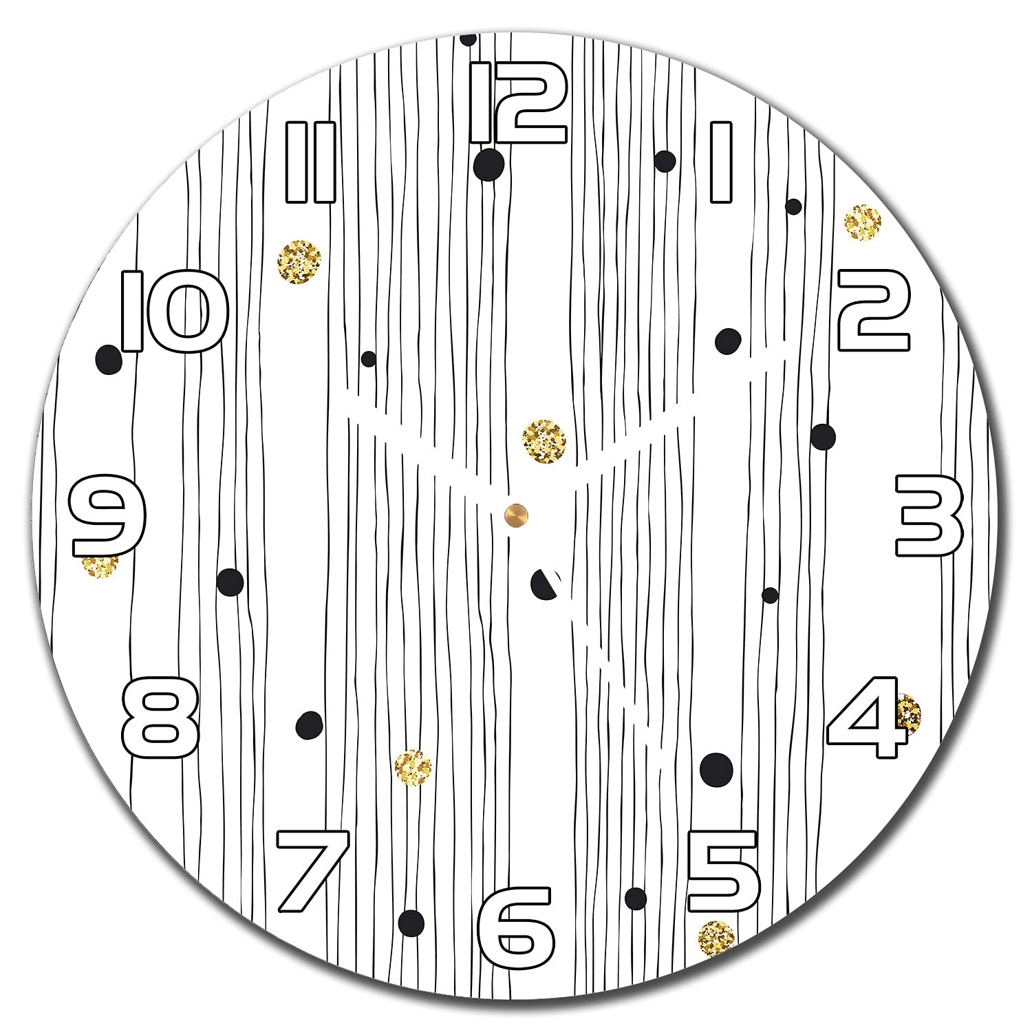 Horloge murale en verre Coloray 30 cm pour rompre la monotonie d'un mur vide