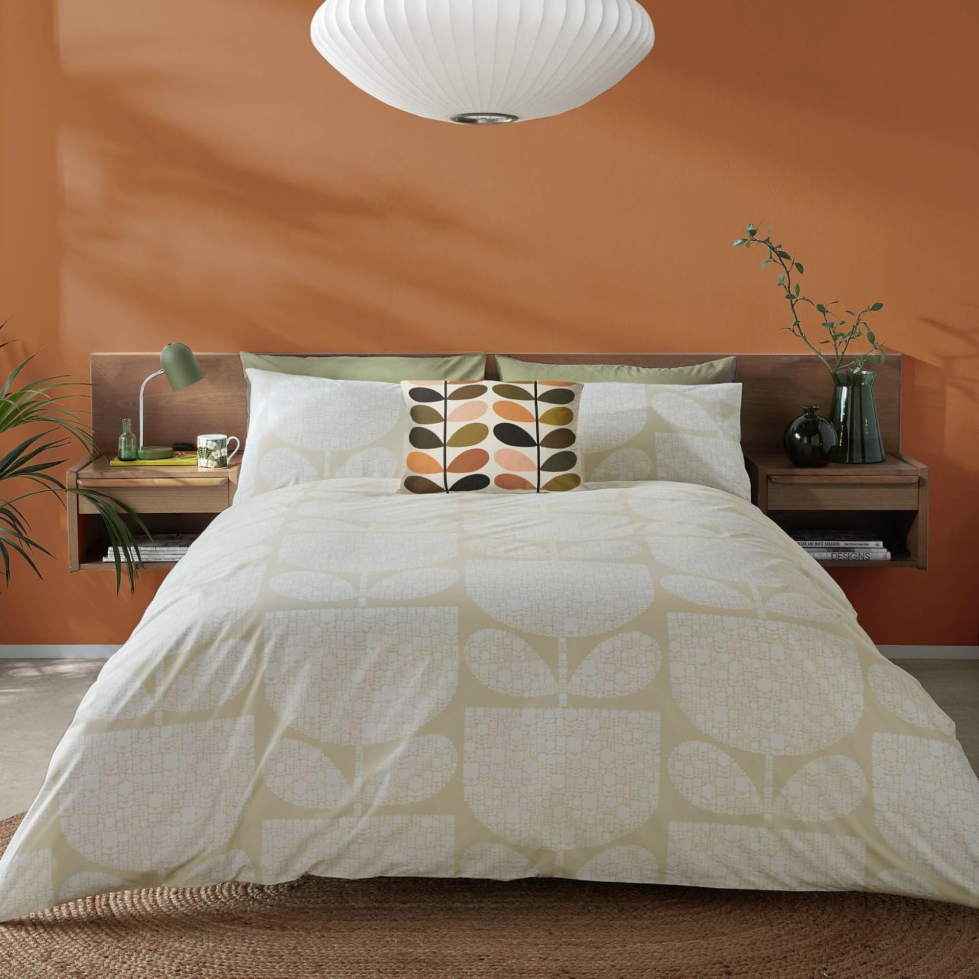 Orla Kiely Block Garden Cream BeddingBedding Duvet Cover & 2