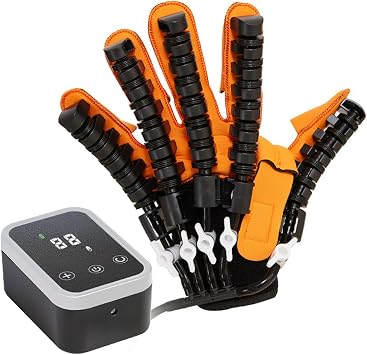 GOURIXIN Rehabilitation Robot Gloves, Electric Intelligent Stroke Glove Hand Function Recovery Device, Adjustable Strength, 3 Modes, for Arthritis, Stroke Rehab