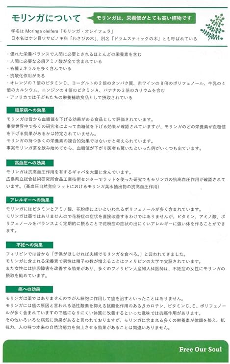 正規取扱店 Free Our Soul モリンガのチカラ モザンビークのタネ 50粒 6袋 モリンガ 種 沖縄 土産 貴重 サプリ 栄養価が高い 送料無料 予約販売品 Arnabmobility Com