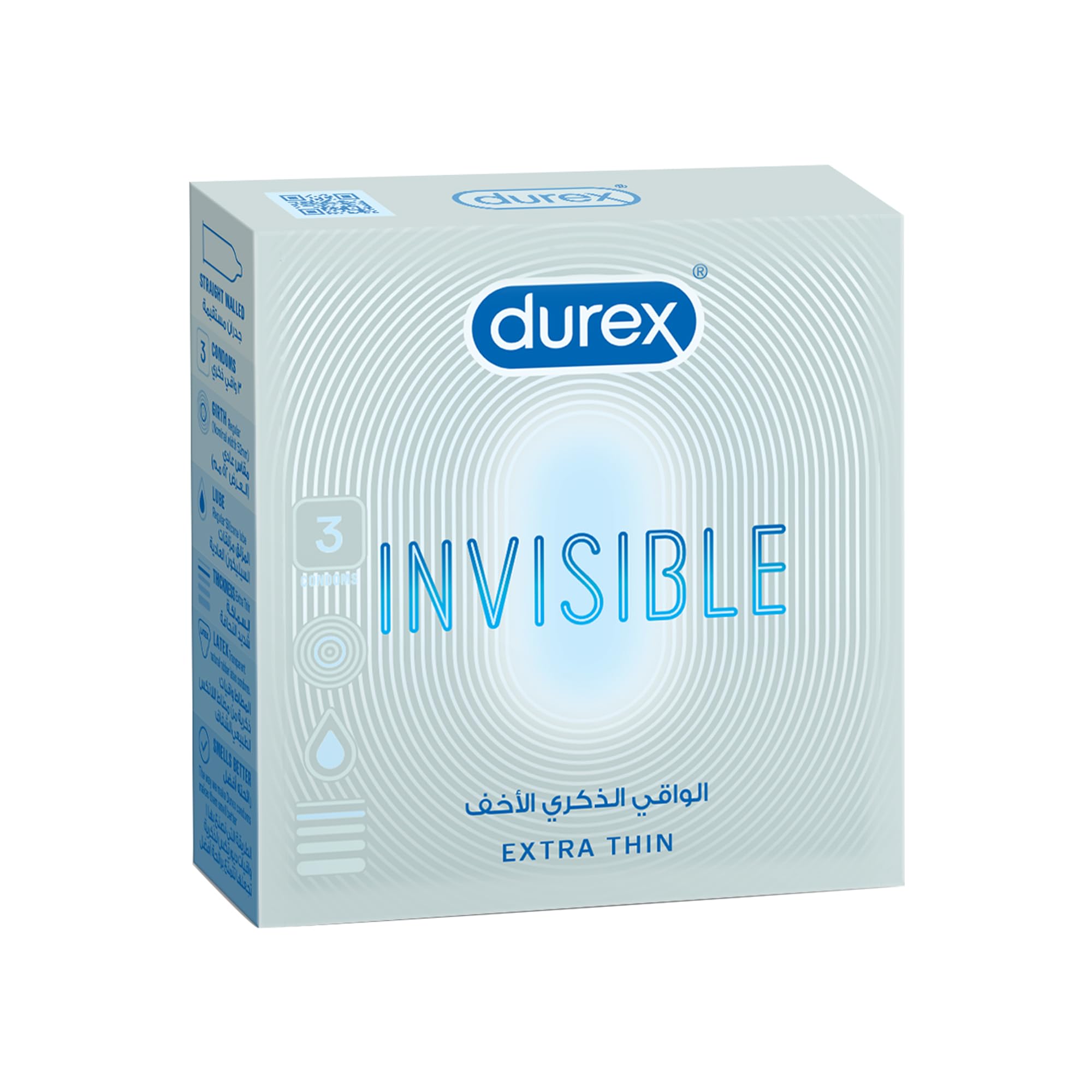 Durex Durex Invisible Extra Thin Condom - Pack Of 3