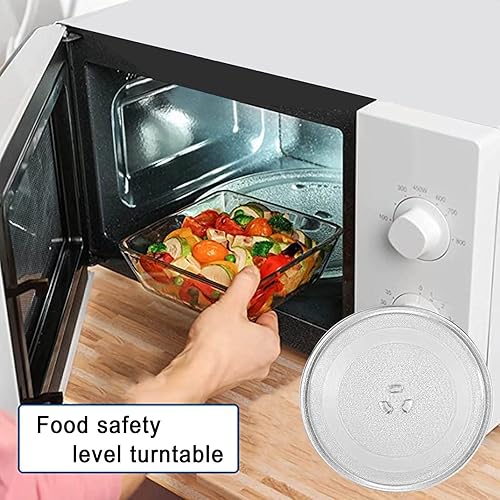 Miniatura 4 de Placa de vidrio para microondas, placa giratoria redonda de vidrio para microondas de 12.4 pulgadas  12.402in, placa de vidrio de microondas de 9.6