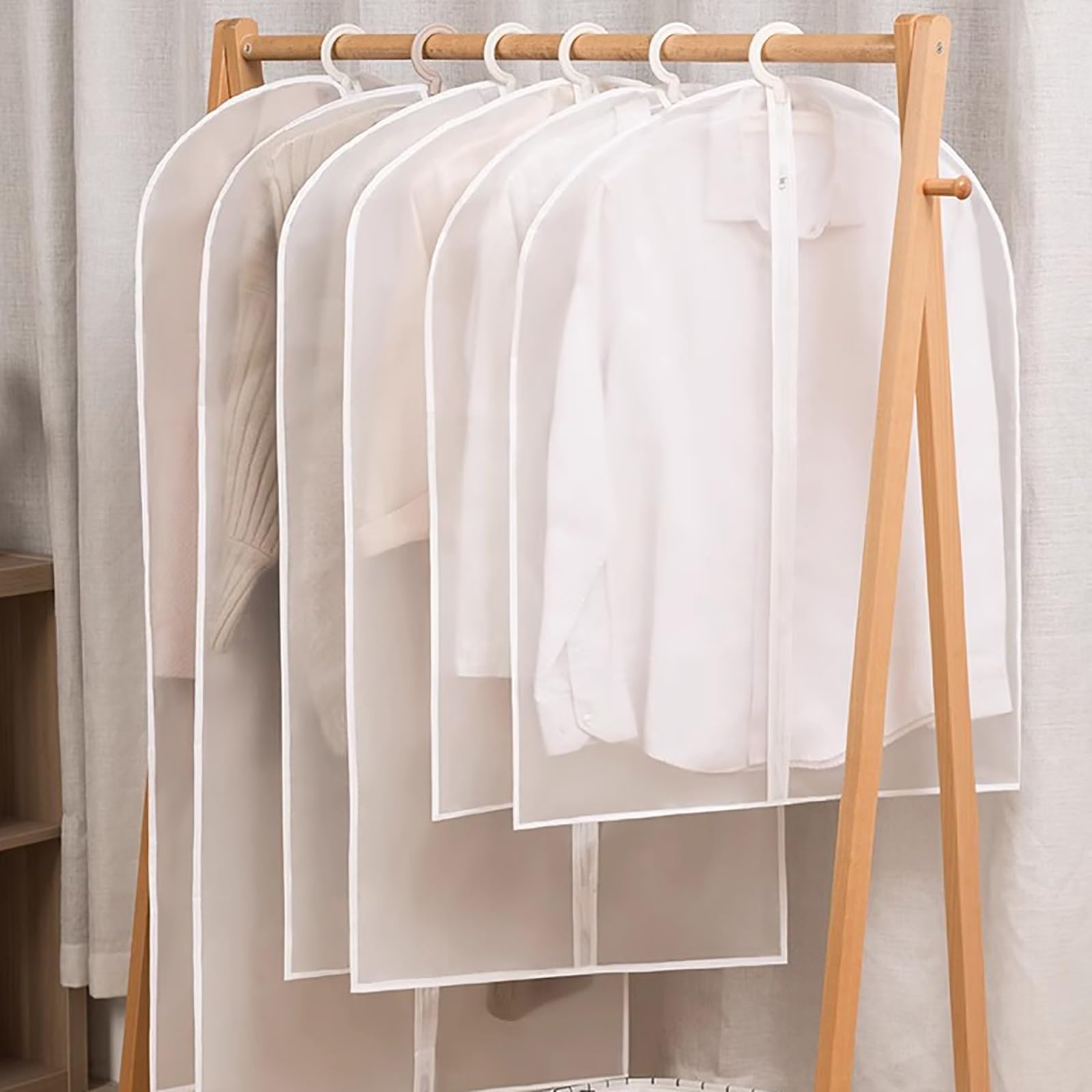 Garment bag, Translucent Clothing Cover, Bag for Hanging Clothes, Suitable for Coats And Dresses(60 * 120cm/24 * 47in)