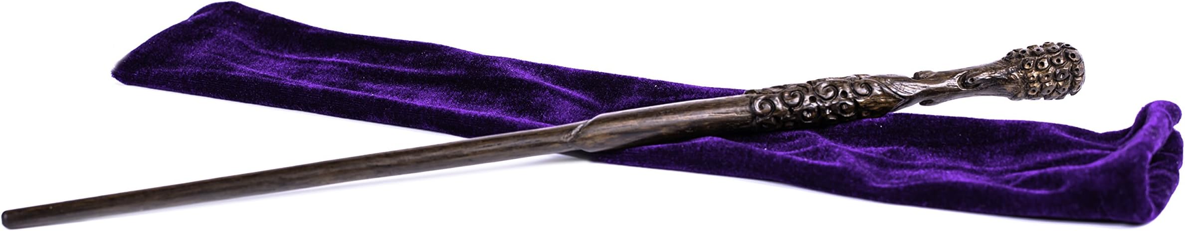 Fine Handcrafted Solid Wood Magic Wand for Witches and Wizards, The Faithful Dark Brown