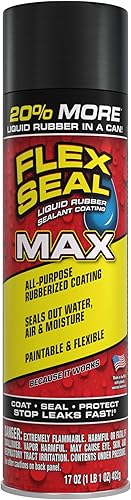 Miniatura 46 de Flex Seal - Sellador de 14 onzas, paquete de 2, transparente, detiene fugas, revestimiento de goma impermeable en aerosol, para canaletas, madera