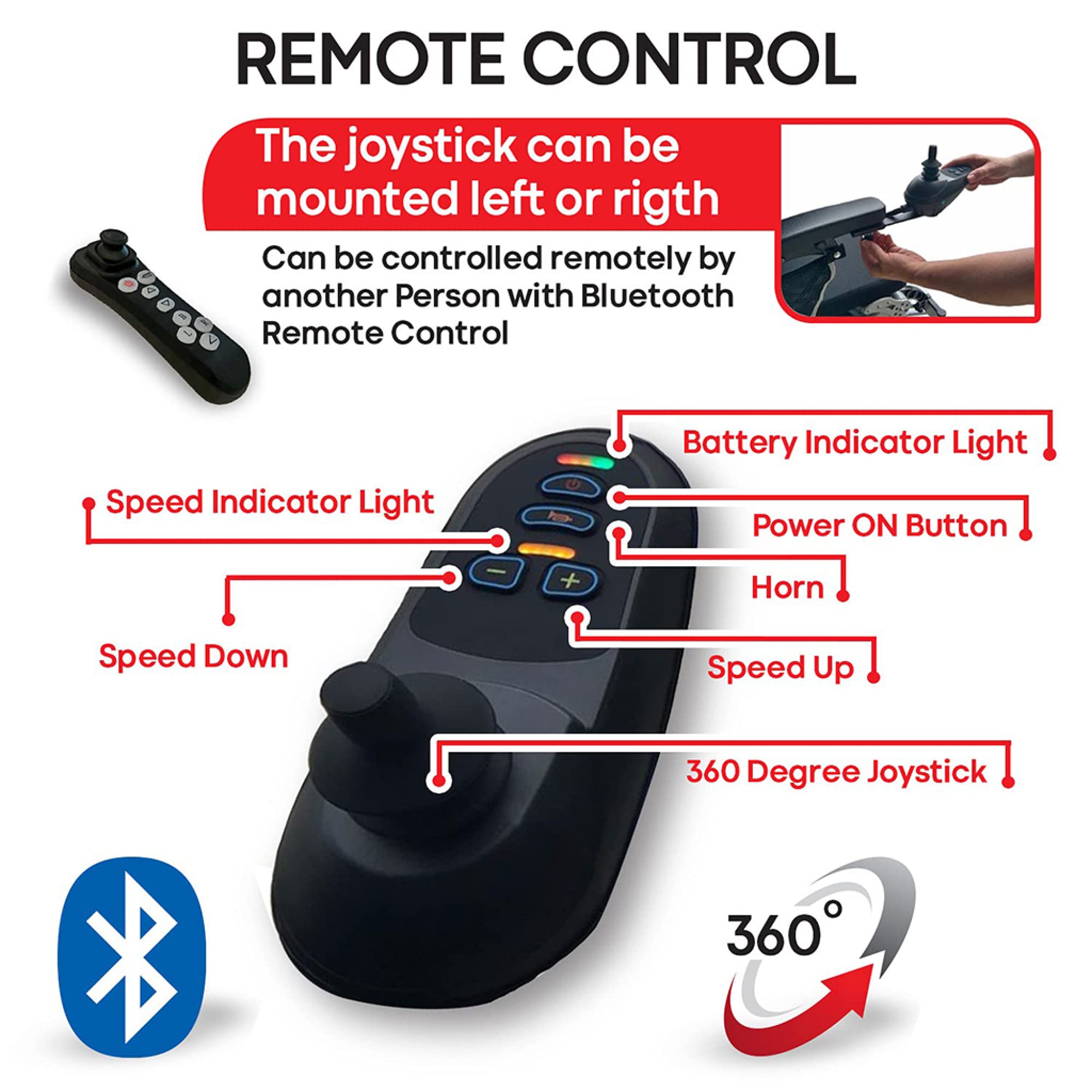 Sillas de Ruedas eléctricas para Adultos: Silla de Ruedas motorizada Plegable portátil, Motores potentes sin escobillas, batería Dual, Todo Terreno