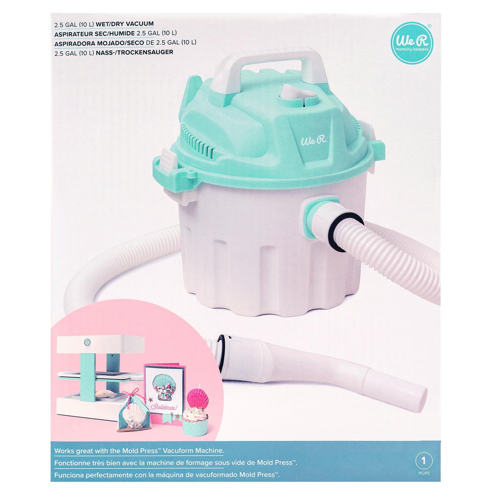 Aspirateur Humide/Sec We R Memory Keepers 661281 contre débris et eau