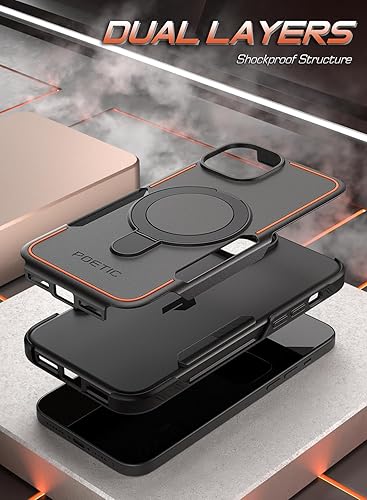 Miniatura 2 de Poetic Neon MagPro - Funda diseñada para iPhone 15 5G de 6.1 pulgadas, compatible con MagSafe de doble capa, resistente, resistente, a prueba de