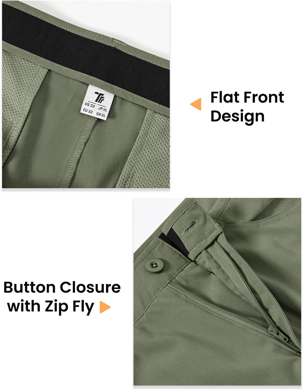 TBMPOY Men's Golf Pants Classic Fit Dress Work Pants Lightweight Comfortable Business Casual Pants with 5 Pockets - Image 5