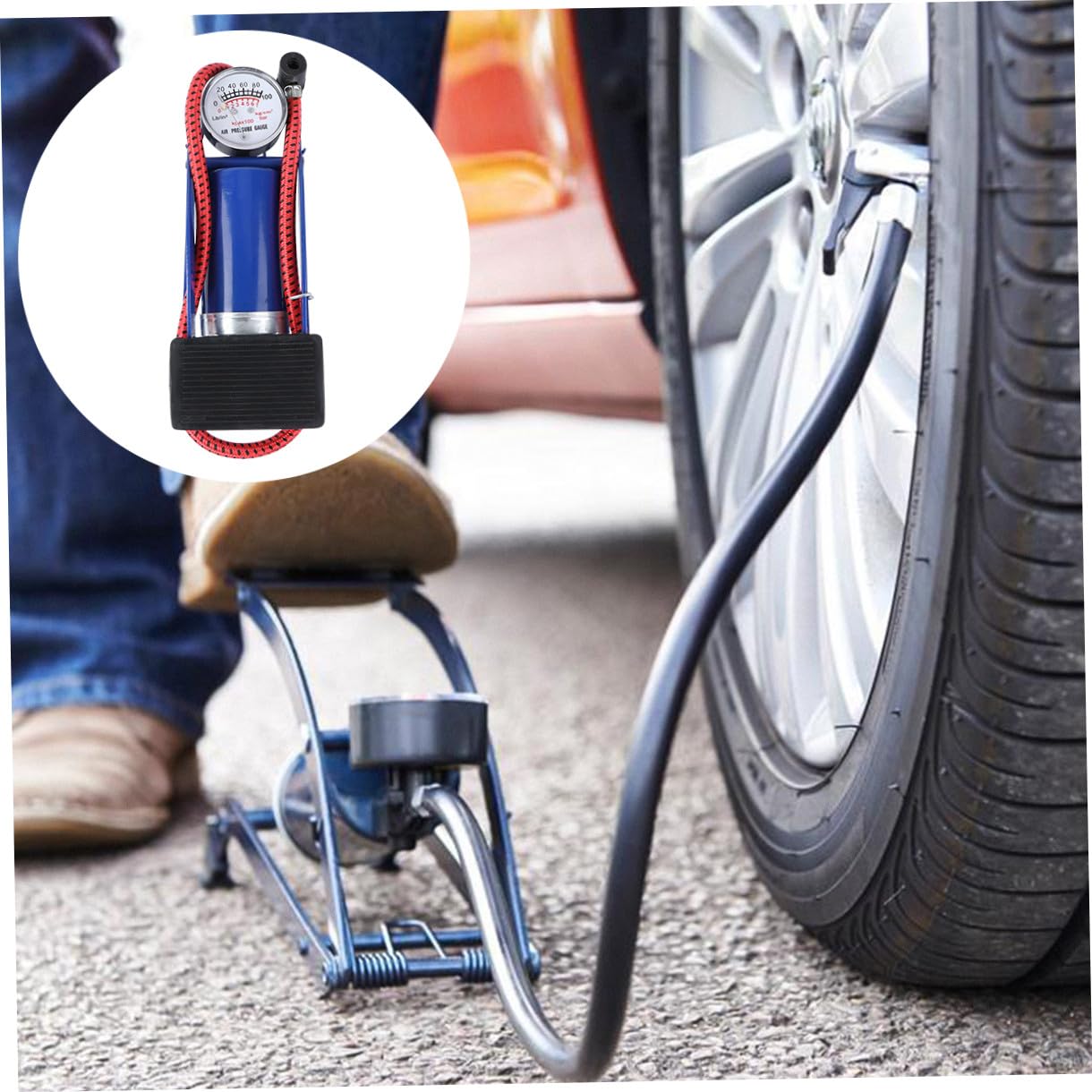 Yardwe 2 Pezzi Pompe Per Letto Gonfiabile Gonfiatore Per Pneumatici Per Bici Pompe Per Biciclette Per Pneumatici Gonfiatore Per Pneumatici Per Bicicletta Pompa Per Pneumatici Portatile