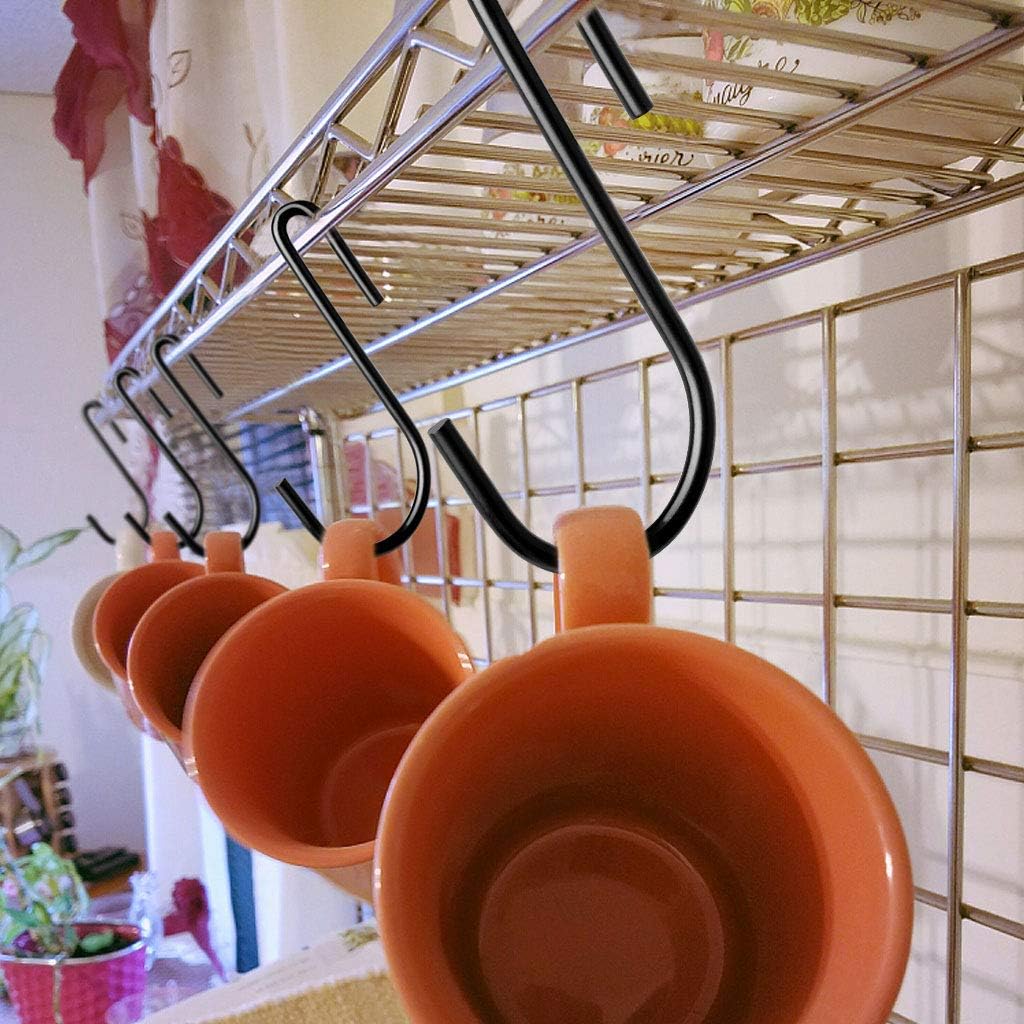 36pcs s-Hooks s Hook s Hooks Heavy Duty s Hooks Small Hooks Stainless Steel s Hooks Hooks for pots and Pans Kitchen Hooks for Hanging