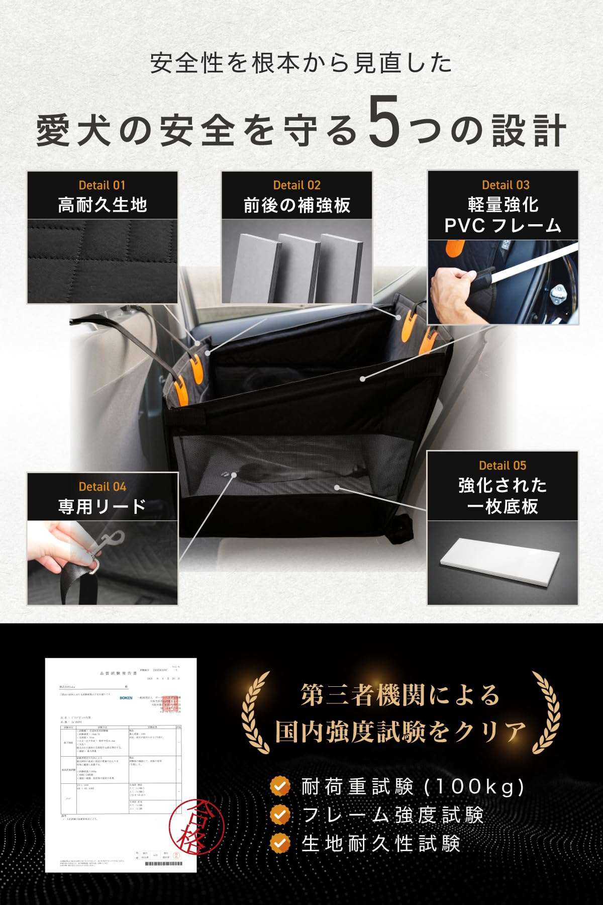 【獣医師監修／JPPMA認定品ドライブボックス 大型犬用(ブラック, Lサイズ) Amazon.co.jp: 【獣医師監修／JPPMA認定品】ドライブボックス 大型犬用