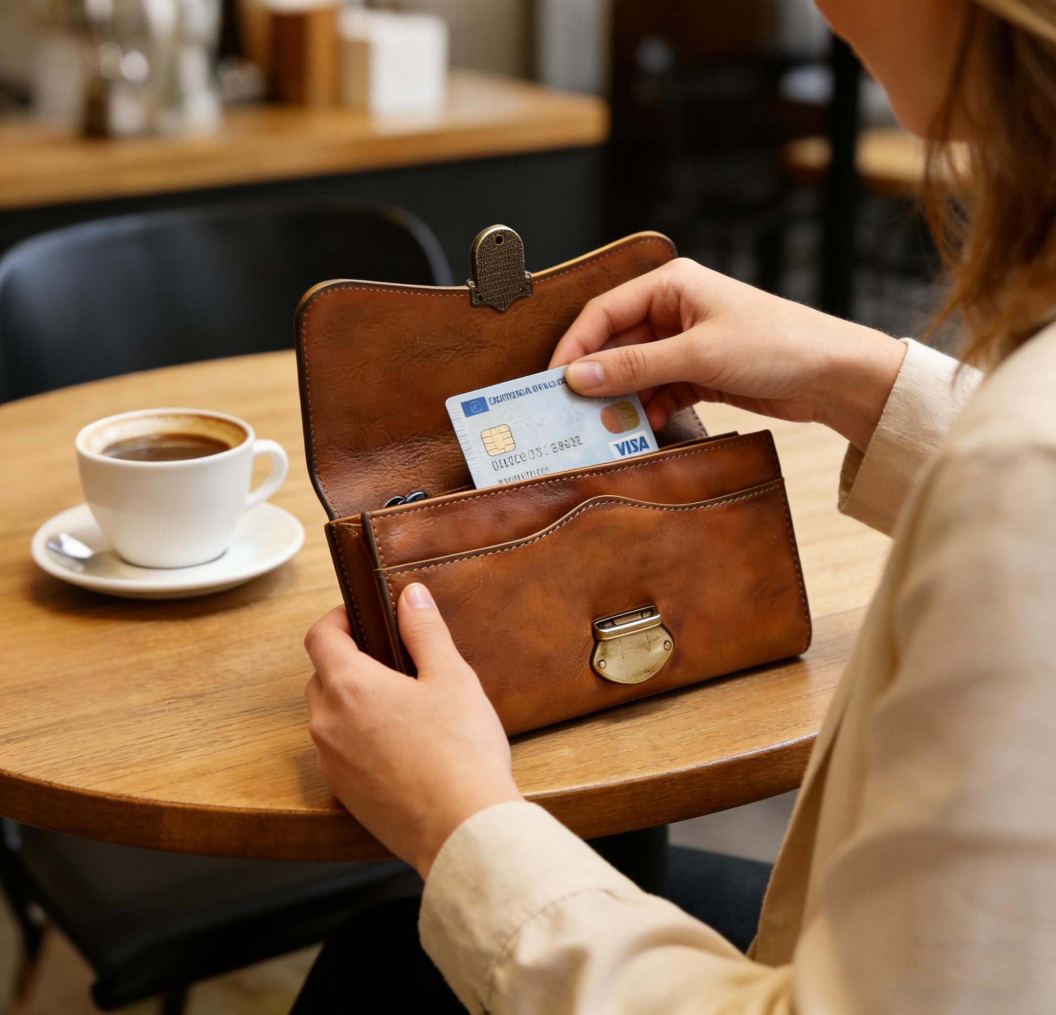 LETEULO Portefeuille Femme Cuir Grand Capacite Porte Monnaie Femmes, Grand Portefeuille Femmes avec 18 Emplacements Cartes et Fermeture Eclair