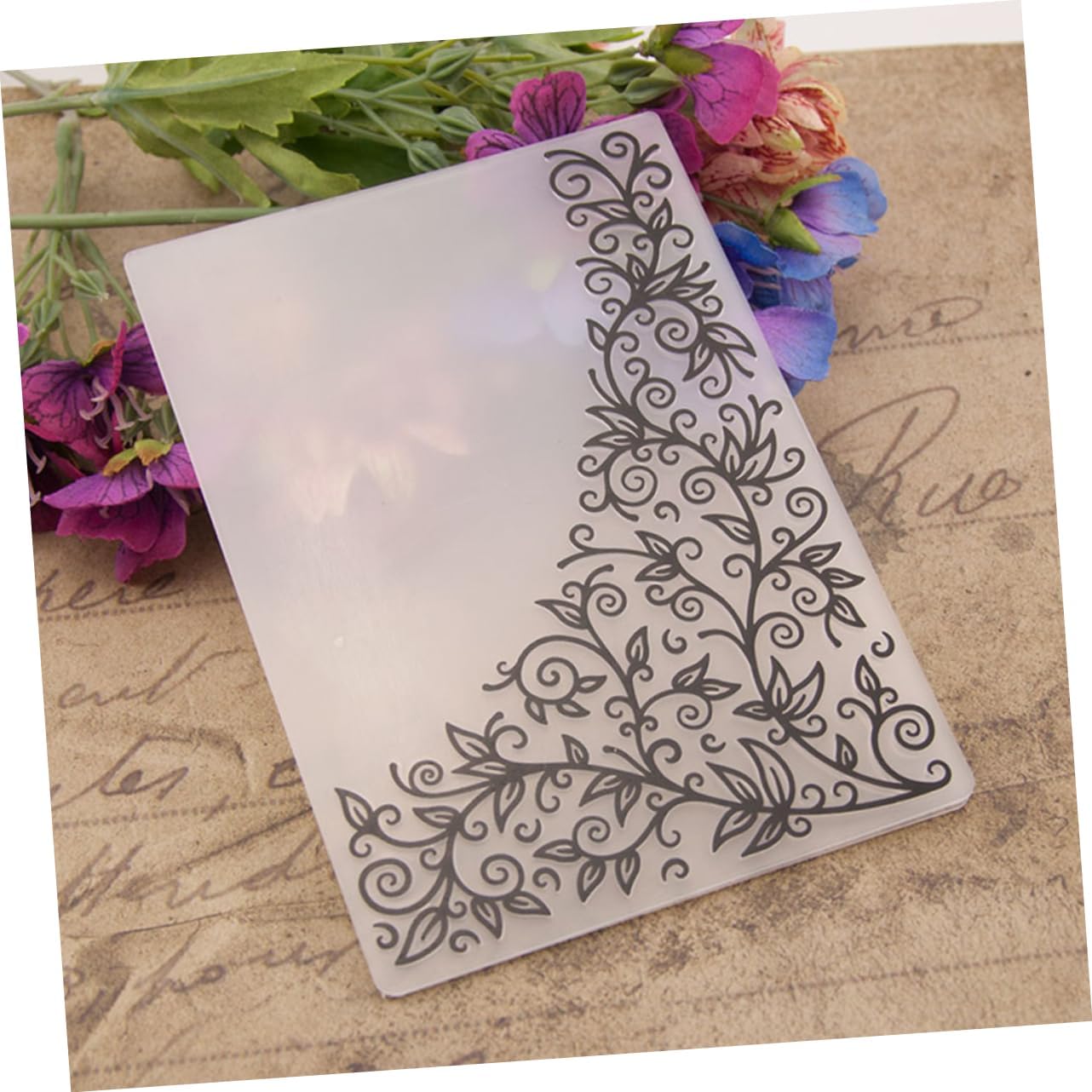 Plastic Embossing Template Em138 for Making Album Decoration