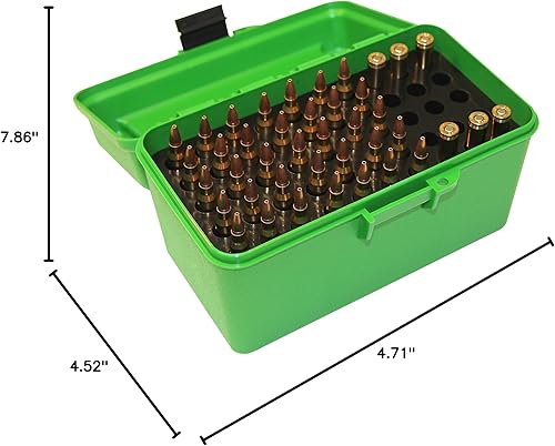 Miniatura 6 de MTM H50-RL Deluxe 50-Round Rifle Munición Caja 30-06 270 Win 25-06