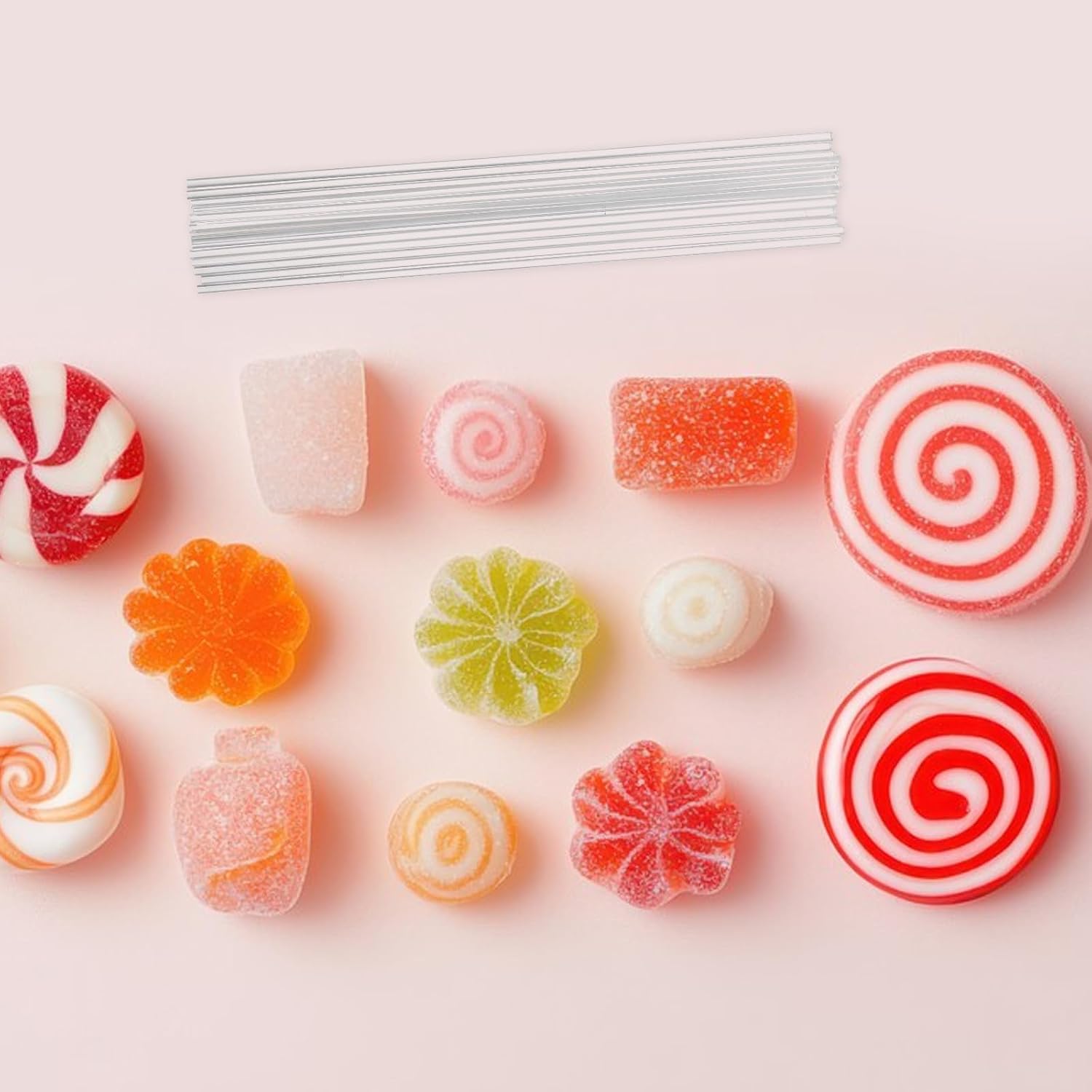 100pcs Acrylic Lollipop Sticks 8 Inch for Candy Making