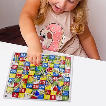 Snakes Ladders Board Game Toy Portable